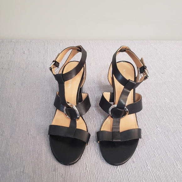 Marc Fisher Alina Ankle Strap Leather Upper Heel Sandals Size 8M - Picture 2 of 14